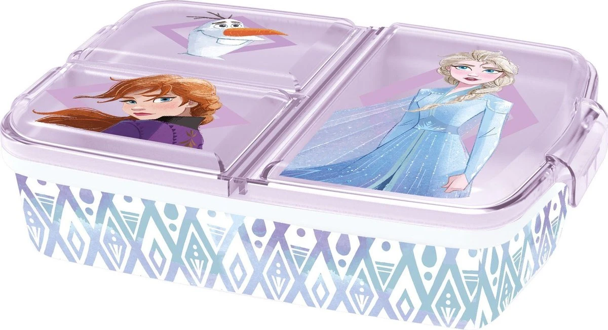 Disney Frozen Broodtrommel 3 Vakjes - 17x20 Cm - Brooddoos -Lunchbox 10 Disney Frozen Broodtrommel 3 Vakjes - 17x20 Cm - Brooddoos -Lunchbox - Afbeelding 8