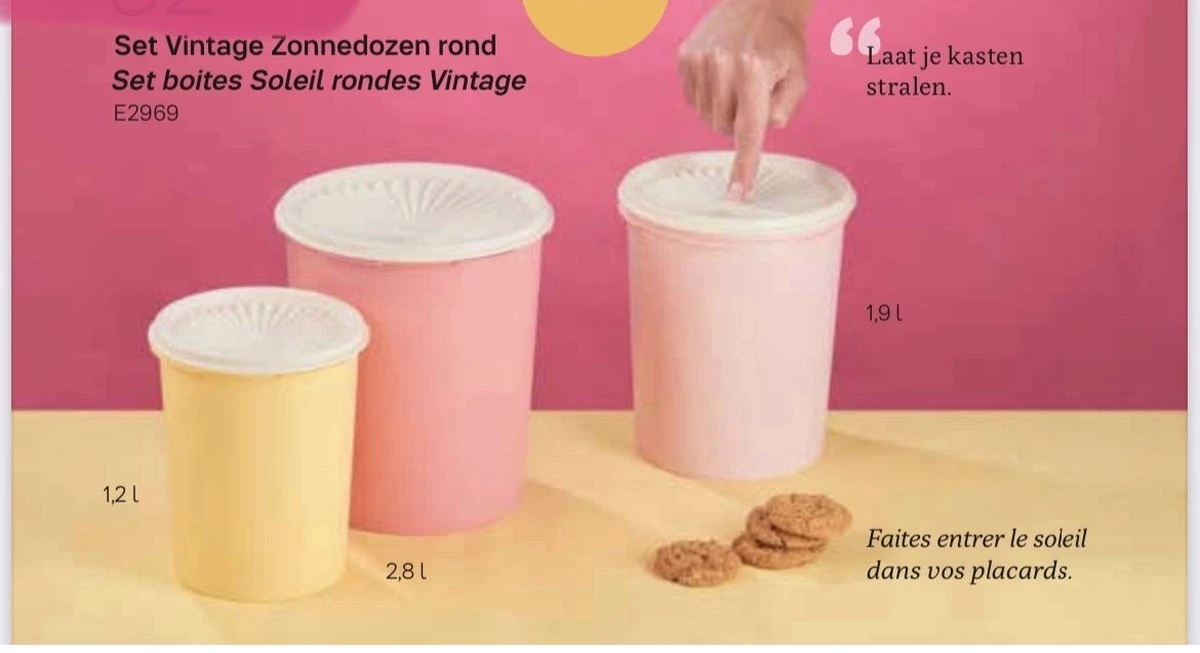 Tupperware Zonnendozen Set 5 Tupperware Zonnendozen Set - Afbeelding 3