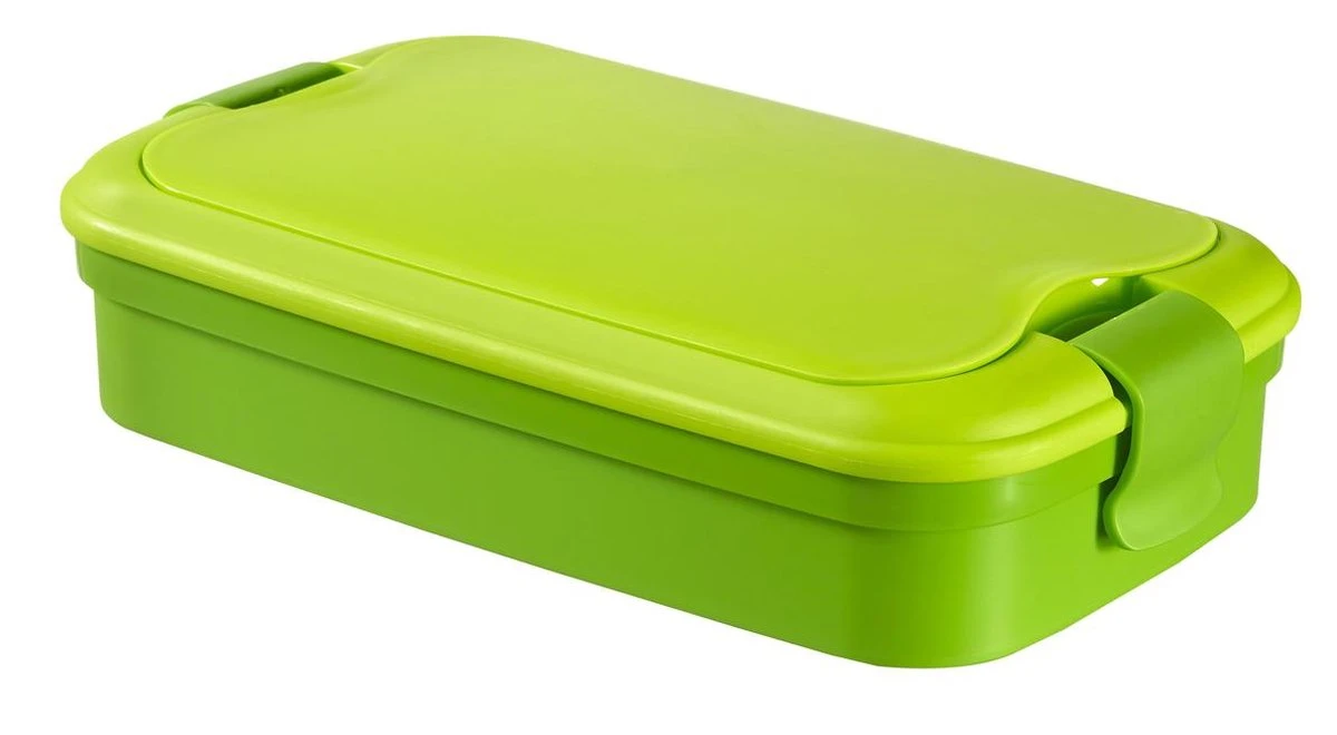 Curver Lunch&Go - Vershouddoos - Lunchbox - Inclusief Bestek - 2/3 Compartimenten - Groen 4 Curver Lunch&Go - Vershouddoos - Lunchbox - Inclusief Bestek - 2/3 Compartimenten - Groen - Afbeelding 2