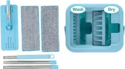 Alpina Platte Mop Met Emmer - Incl. 2 Microvezeldoeken - Voor Harde Vloeren - 360° Draaibaar 33 Alpina Platte Mop Met Emmer - Incl. 2 Microvezeldoeken - Voor Harde Vloeren - 360° Draaibaar -Winkel Voor Dagelijkse Benodigdheden 1200x669 2