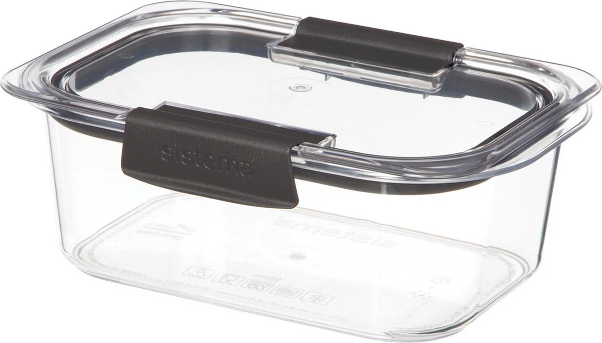 Sistema Brilliance – Bewaardoos – Rechthoekige Vershouddoos – Medium - Tritan - 920ml 3 Sistema Brilliance – Bewaardoos – Rechthoekige Vershouddoos – Medium - Tritan - 920ml