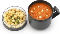 Brabantia Make & Take Soepbeker - 0,6 L - Kunststof - Dark Grey -Winkel Voor Dagelijkse Benodigdheden 1200x687