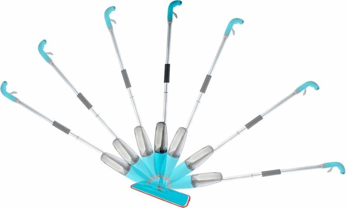 Merkloos Spray Mop - Schoonmaak Zwabber Vloermop Dweil Dweilstok Reiniger Met Steel & Microvezel Doek 7 Merkloos Spray Mop - Schoonmaak Zwabber Vloermop Dweil Dweilstok Reiniger Met Steel & Microvezel Doek - Afbeelding 5