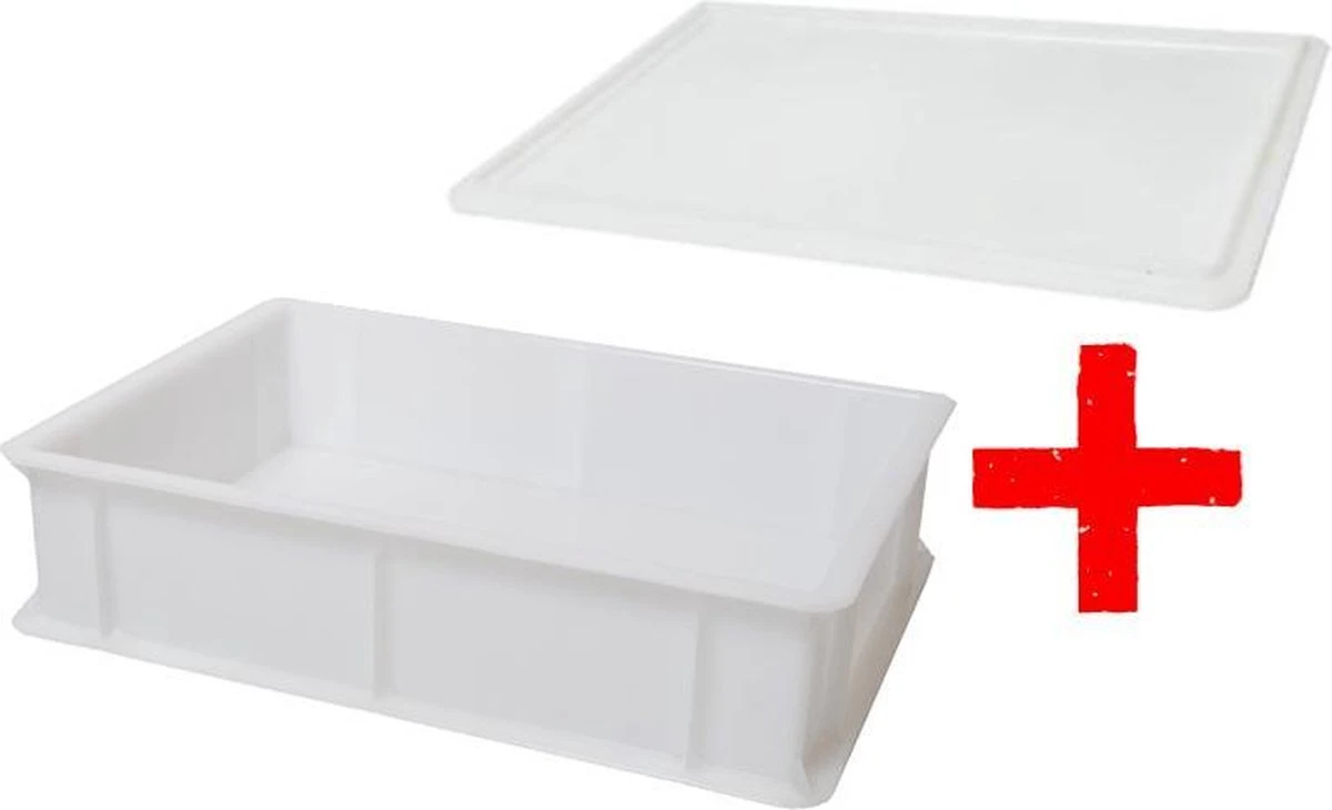 Congost - Deegbak / Bollenbak / Pizzabollenbak / Pizzadeegbak + DEKSEL - 30 X 40 X 9 3 Congost - Deegbak / Bollenbak / Pizzabollenbak / Pizzadeegbak + DEKSEL - 30 X 40 X 9