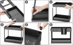 Kruidenrekken, Opslagrekken In De Keuken, 2 Lagen, Naaierrekken Op Het Aanrecht, Voor Organisatoren Van Kruidenrekken, Aardewerk/Opbergrekken Van De Keuken 11 Kruidenrekken, Opslagrekken In De Keuken, 2 Lagen, Naaierrekken Op Het Aanrecht, Voor Organisatoren Van Kruidenrekken, Aardewerk/Opbergrekken Van De Keuken -Winkel Voor Dagelijkse Benodigdheden 1200x732