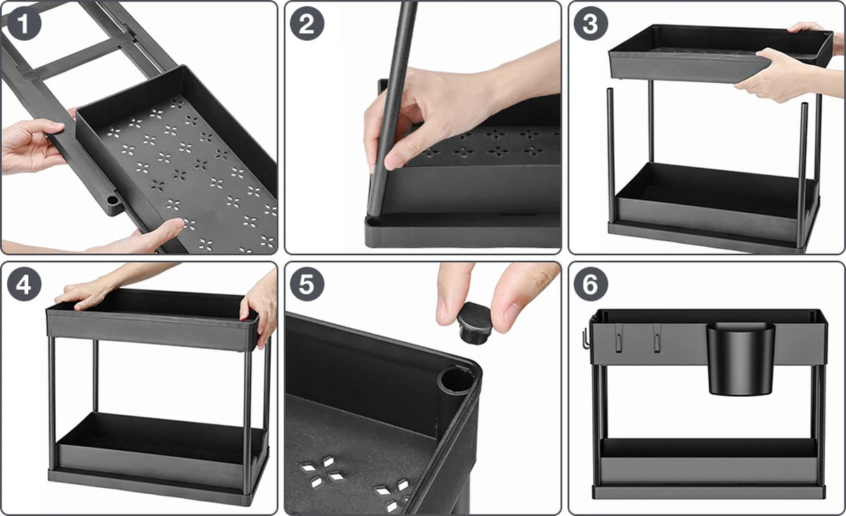 Kruidenrekken, Opslagrekken In De Keuken, 2 Lagen, Naaierrekken Op Het Aanrecht, Voor Organisatoren Van Kruidenrekken, Aardewerk/Opbergrekken Van De Keuken 7 Kruidenrekken, Opslagrekken In De Keuken, 2 Lagen, Naaierrekken Op Het Aanrecht, Voor Organisatoren Van Kruidenrekken, Aardewerk/Opbergrekken Van De Keuken - Afbeelding 5