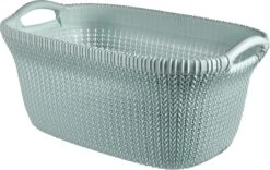 Curver Knit Wasmand Met Deksel 57L + Wasmand 40L - Blauw/Grijs -Winkel Voor Dagelijkse Benodigdheden 1200x757 4