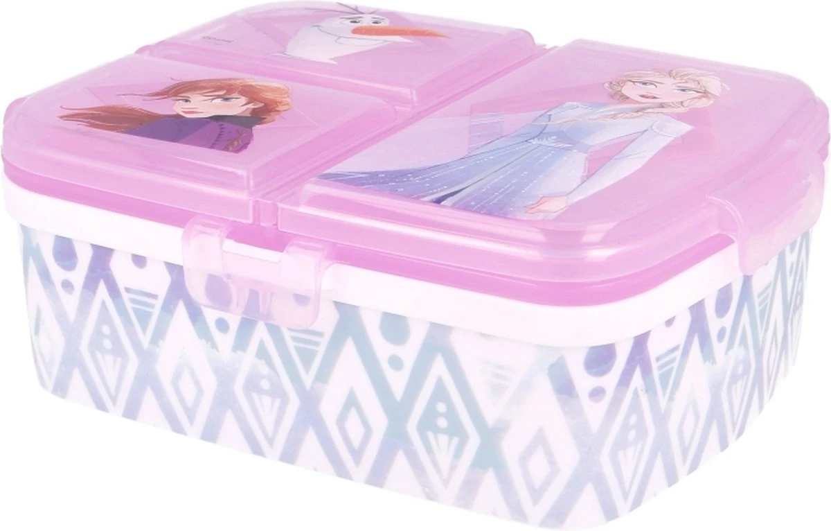Disney Frozen Broodtrommel 3 Vakjes - 17x20 Cm - Brooddoos -Lunchbox 7 Disney Frozen Broodtrommel 3 Vakjes - 17x20 Cm - Brooddoos -Lunchbox - Afbeelding 5