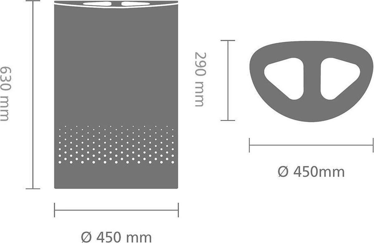 Brabantia Wasmand Met Deksel - 55 L - White / Dark Grey Kunststof Deksel 4 Brabantia Wasmand Met Deksel - 55 L - White / Dark Grey Kunststof Deksel - Afbeelding 2