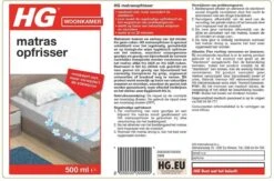 HG Matrasopfrisser - 500ml - Maskeert Niet, Maar Neemt De Bron Weg - Geeft Snel Een Fris Matras 8 HG Matrasopfrisser - 500ml - Maskeert Niet, Maar Neemt De Bron Weg - Geeft Snel Een Fris Matras -Winkel Voor Dagelijkse Benodigdheden 1200x790 1