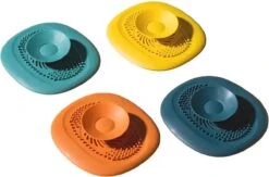 Luxe Doucheputje Afvoer Plug Zeef Stopper Stop - Universele Haarfilter Haarvanger Gootsteenstop Afvoerstop Onderdeel Afvoerputje Stopper Putje Rooster Voor Wastafel Gootsteen Spoelbak Bad Douchebak Keuken Wasbak Badkuip Aanrecht - Siliconen - Geel -Winkel Voor Dagelijkse Benodigdheden 1200x792 4