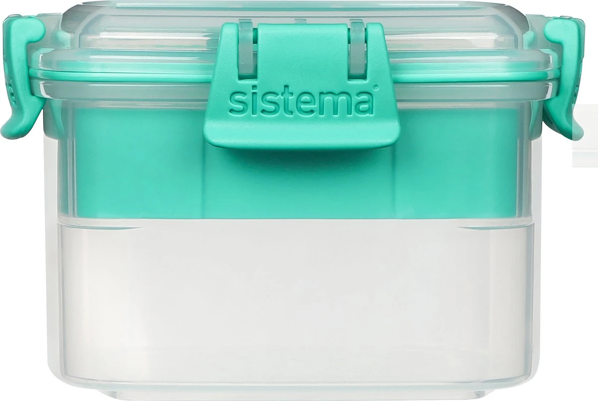 Sistema To Go - Vershouddoos - Snackdoos Minty Teal - 400ml 8 Sistema To Go - Vershouddoos - Snackdoos Minty Teal - 400ml - Afbeelding 6
