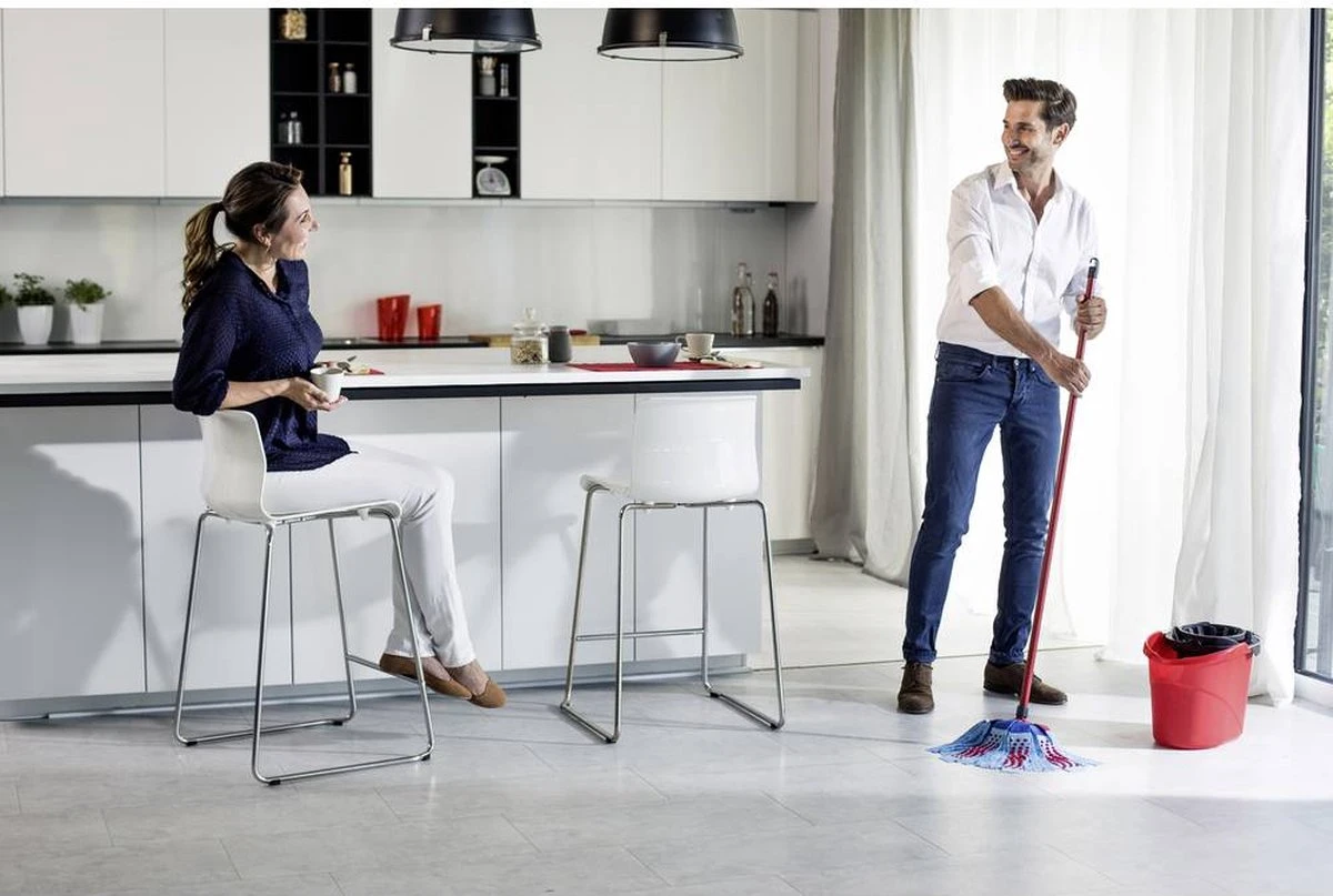 Vileda Super Mocio 3D Mop En Steel 6 Vileda Super Mocio 3D Mop En Steel - Afbeelding 4