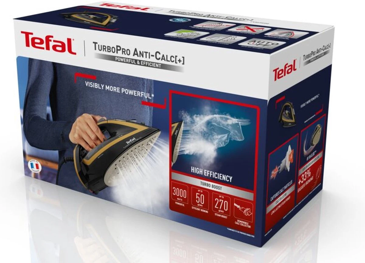Tefal TurboPro Anti-Calc FV5696 - Strijkijzer 11 Tefal TurboPro Anti-Calc FV5696 - Strijkijzer - Afbeelding 9