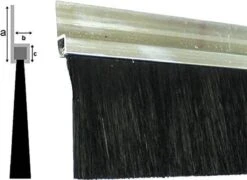 Merkloos Deurborstel - Stripborstel - Afdichting Met Borstel - 100 Cm - Met Installatie Gaten -aluminium -isolatiestrip - Afdichtstrip - Deurstrip -Winkel Voor Dagelijkse Benodigdheden 1200x875 2