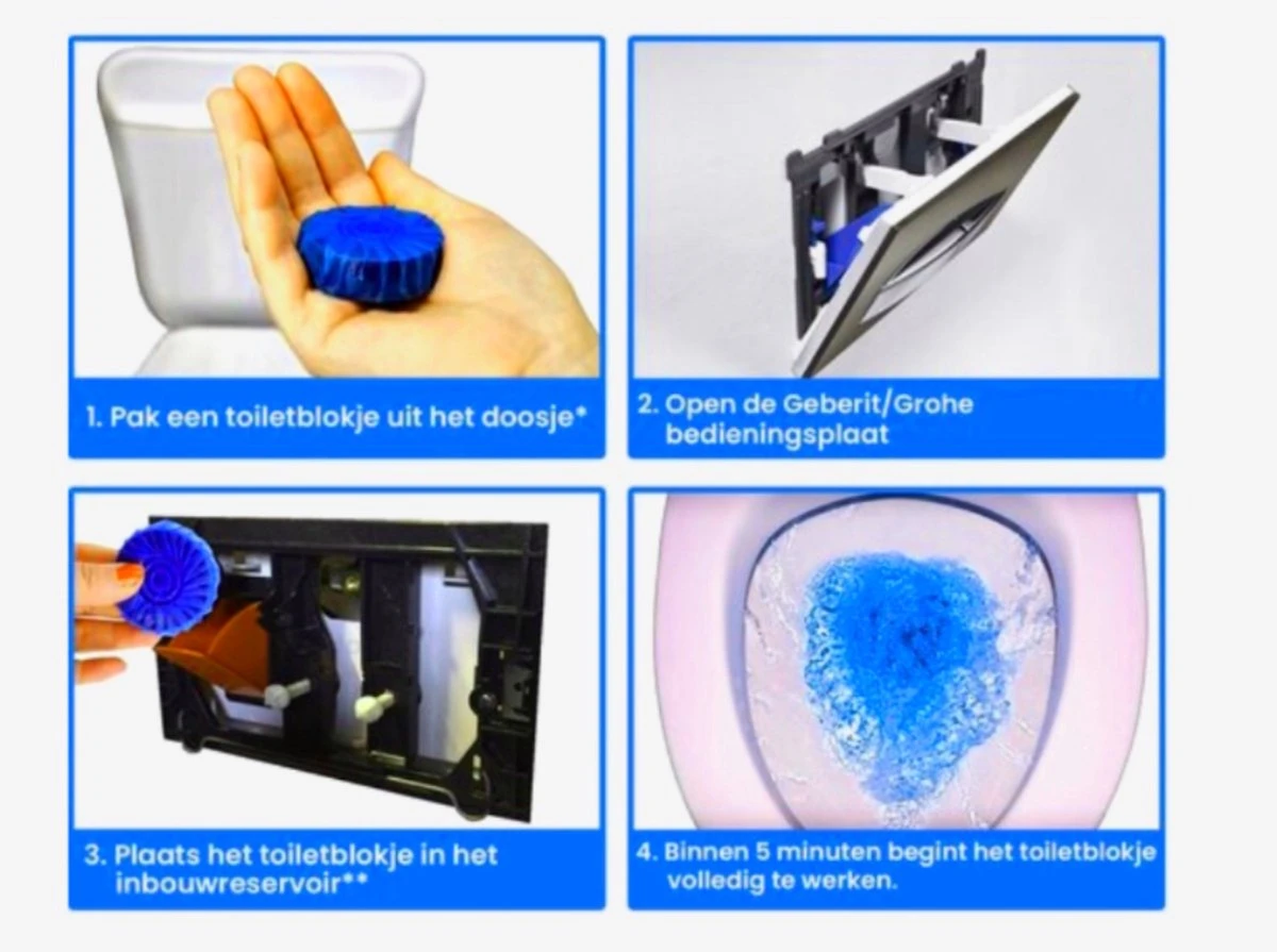 Merkloos Toiletblokjes Voor Inbouwreservoirs – WC-blokjes – Toiletblokken In Een Voordeelverpakking – 30 Stuks 7 Merkloos Toiletblokjes Voor Inbouwreservoirs – WC-blokjes – Toiletblokken In Een Voordeelverpakking – 30 Stuks - Afbeelding 5