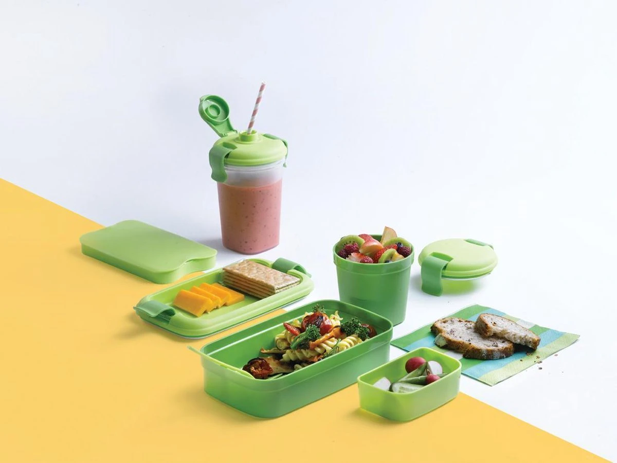Curver Lunch&Go - Vershouddoos - Lunchbox - Inclusief Bestek - 2/3 Compartimenten - Groen 9 Curver Lunch&Go - Vershouddoos - Lunchbox - Inclusief Bestek - 2/3 Compartimenten - Groen - Afbeelding 7