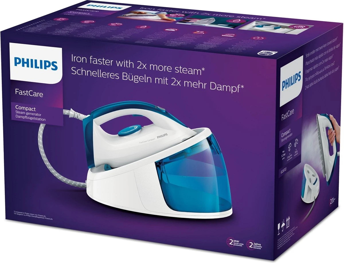 Philips FastCare Compact GC6722/20 - Stoomgenerator 6 Philips FastCare Compact GC6722/20 - Stoomgenerator - Afbeelding 4