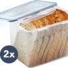 Lock&Lock Vershoudbakjes - Vershouddoos Voor Brood - Brooddoos - Broodtrommel - Bewaardoos Met Deksel - 100% Luchtdicht - BPA Vrij - Set Van 2 - 3,9 Liter - Transparant 1 Lock&Lock Vershoudbakjes - Vershouddoos Voor Brood - Brooddoos - Broodtrommel - Bewaardoos Met Deksel - 100% Luchtdicht - BPA Vrij - Set Van 2 - 3,9 Liter - Transparant -Winkel Voor Dagelijkse Benodigdheden 1200x943 9