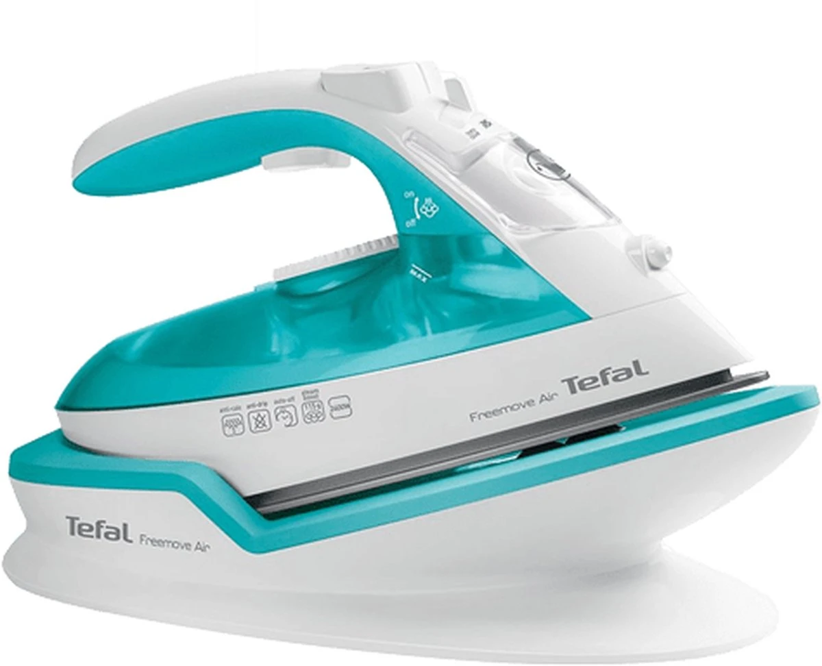 Tefal FV6520 Stoomstrijkijzer Station 2400 W 0,25 L Keramische Zoolplaat Turkoois, Wit 3 Tefal FV6520 Stoomstrijkijzer Station 2400 W 0,25 L Keramische Zoolplaat Turkoois, Wit