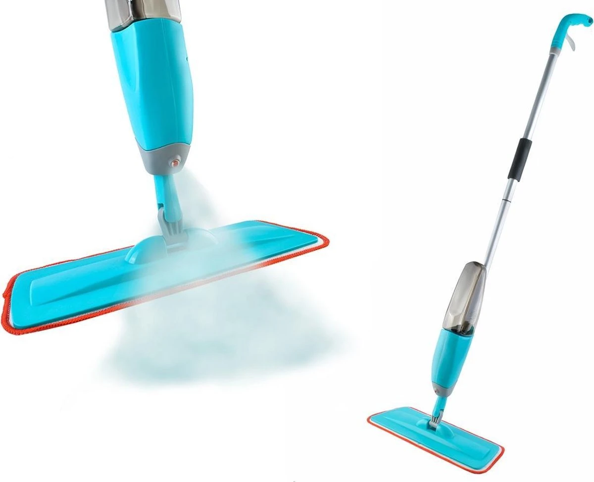 Merkloos Spray Mop - Schoonmaak Zwabber Vloermop Dweil Dweilstok Reiniger Met Steel & Microvezel Doek 3 Merkloos Spray Mop - Schoonmaak Zwabber Vloermop Dweil Dweilstok Reiniger Met Steel & Microvezel Doek