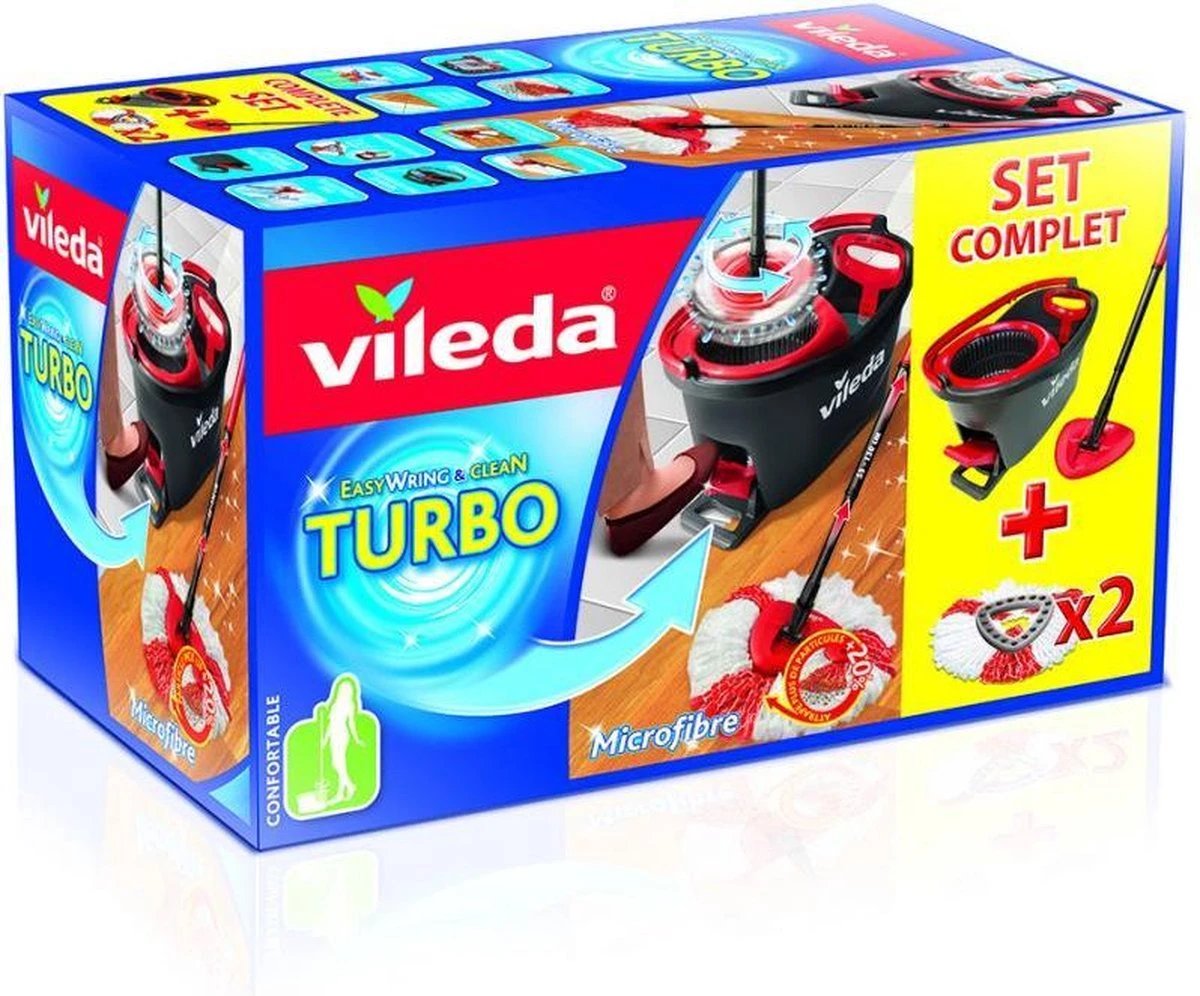 Vileda TURBO 2in1 - Pedaalsysteem Met 2 Navullingen 11 Vileda TURBO 2in1 - Pedaalsysteem Met 2 Navullingen - Afbeelding 9