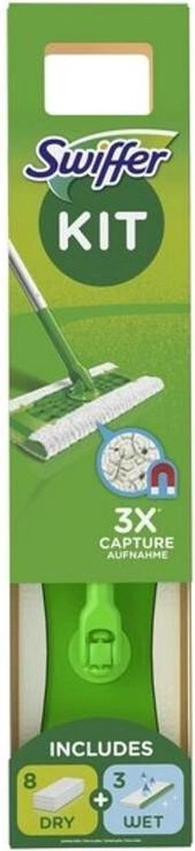 Swiffer Starterskit Vloerwisser Met 8 Stofdoeken En 3 Natte Doeken 9 Swiffer Starterskit Vloerwisser Met 8 Stofdoeken En 3 Natte Doeken - Afbeelding 7