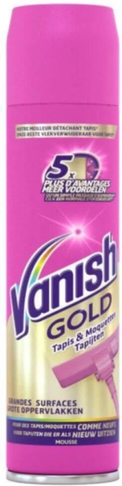 Vanish Gold Mousse Voor Tapijt Vlekkenverwijderaar - 600 Ml -Winkel Voor Dagelijkse Benodigdheden 302x1200