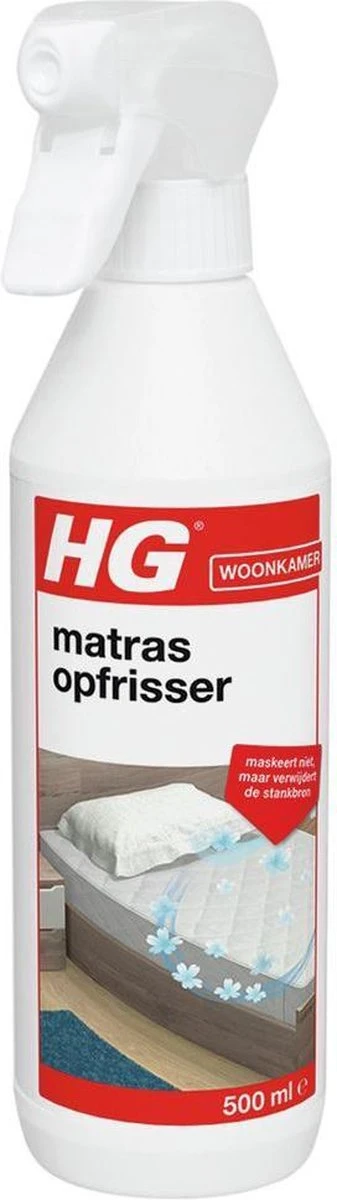 HG Matrasopfrisser - 500ml - Maskeert Niet, Maar Neemt De Bron Weg - Geeft Snel Een Fris Matras 7 HG Matrasopfrisser - 500ml - Maskeert Niet, Maar Neemt De Bron Weg - Geeft Snel Een Fris Matras - Afbeelding 5