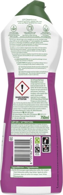 Cif CleanBoost Cream Pink Schuurmiddel - 8 X 750 Ml - Voordeelverpakking 19 Cif CleanBoost Cream Pink Schuurmiddel - 8 X 750 Ml - Voordeelverpakking -Winkel Voor Dagelijkse Benodigdheden 390x1200 6