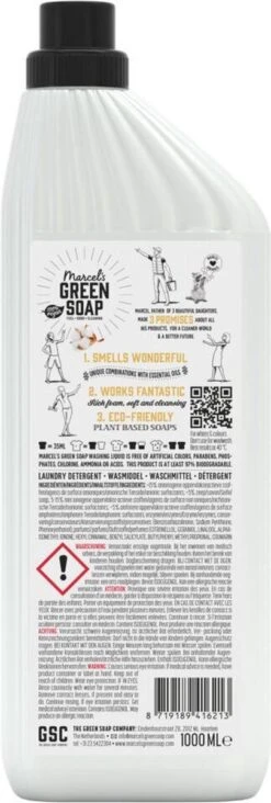 Marcel's Green Soap Wasmiddel Vanille & Katoen - 6 X 1 Liter -Winkel Voor Dagelijkse Benodigdheden 405x1200