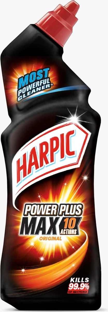 HARPIC Power Plus Max 10 Original - Toilet Reiniger - Extra Krachtig 750ML 3 HARPIC Power Plus Max 10 Original - Toilet Reiniger - Extra Krachtig 750ML