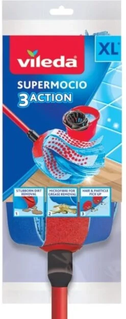 Vileda Super Mocio 3D Mop En Steel 31 Vileda Super Mocio 3D Mop En Steel -Winkel Voor Dagelijkse Benodigdheden 475x1200 1