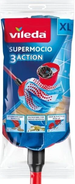 Vileda Super Mocio 3D Mop En Steel 35 Vileda Super Mocio 3D Mop En Steel -Winkel Voor Dagelijkse Benodigdheden 489x1200 2