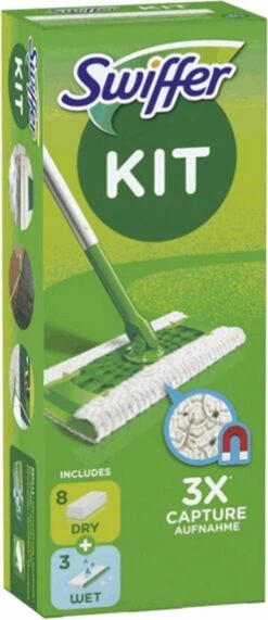 Swiffer Vloerreiniger Starterskit - 1 Dweil, 8 Droge En 3 Vochtige Vloerdoekjes Navullingen -Winkel Voor Dagelijkse Benodigdheden 519x1200 1
