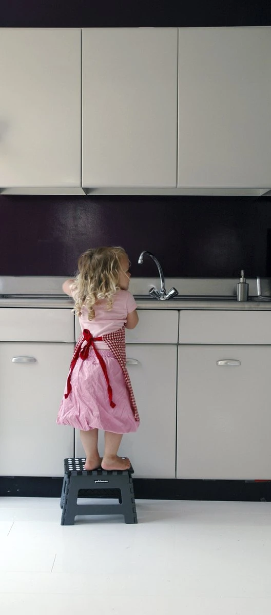 PUHLMANN - Inklapbare Kruk, JAMES, Plastic, Grijs, 22 Cm Hoog, Max 100 Kilo 4 PUHLMANN - Inklapbare Kruk, JAMES, Plastic, Grijs, 22 Cm Hoog, Max 100 Kilo - Afbeelding 2