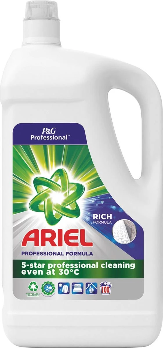 Ariel - Proffesional - Vloeibaar Wasmiddel - Regular - 100 Wasbeurten - 5L - 6 Ariel - Proffesional - Vloeibaar Wasmiddel - Regular - 100 Wasbeurten - 5L - - Afbeelding 4