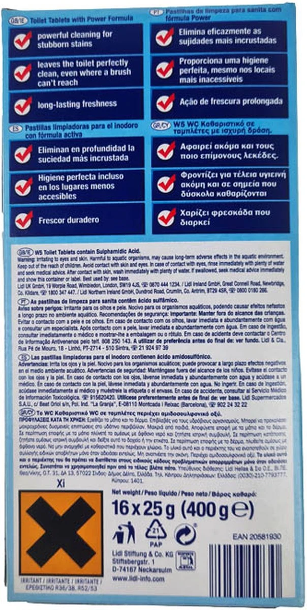 2x WC Tabs - Krachtig Actief, 3-in-1 Toilet Cleaning Tabs 100% Reiniging 4 2x WC Tabs - Krachtig Actief, 3-in-1 Toilet Cleaning Tabs 100% Reiniging - Afbeelding 2