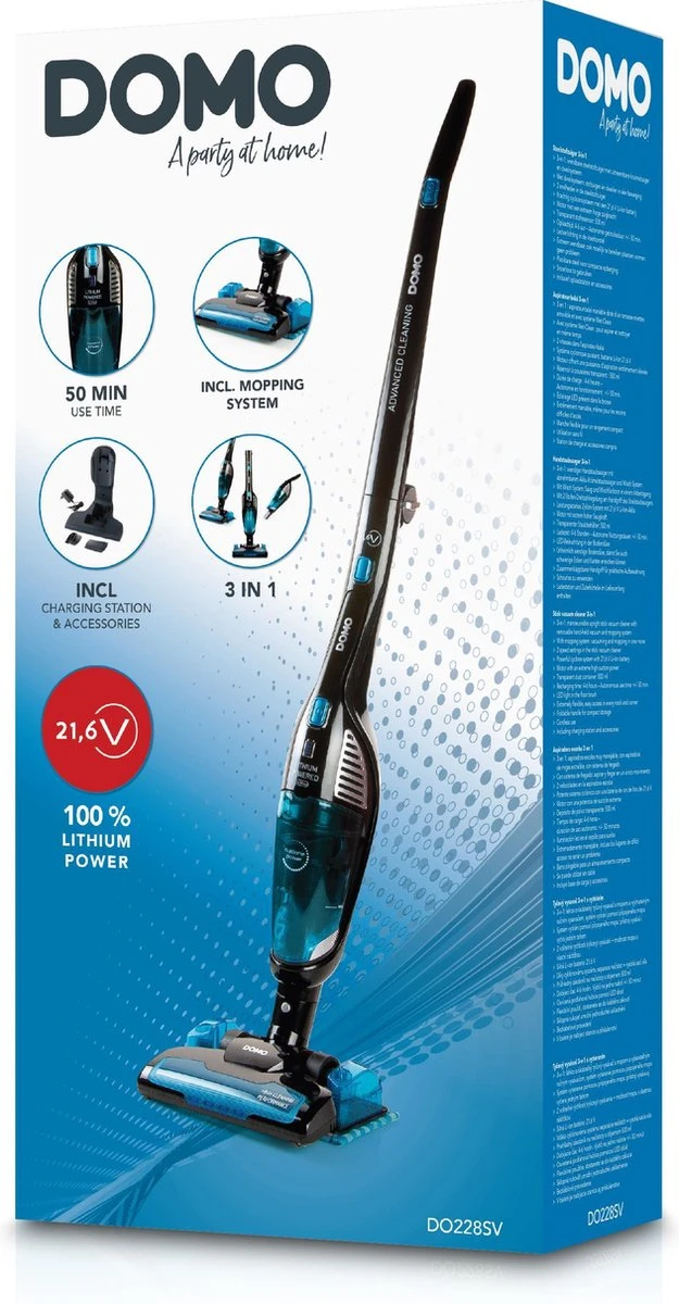 Domo DO228SV Steelstofzuiger + Kruimelzuiger + Dweilen 15 Domo DO228SV Steelstofzuiger + Kruimelzuiger + Dweilen - Afbeelding 13