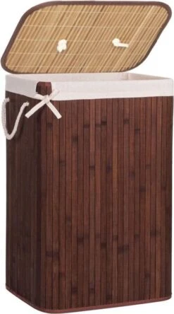 Springos Wasmand | Met Deksel | Opvouwbaar | 72 Liter | Met Uitneembare Waszak | Wasmand | Bruin 25 Springos Wasmand | Met Deksel | Opvouwbaar | 72 Liter | Met Uitneembare Waszak | Wasmand | Bruin -Winkel Voor Dagelijkse Benodigdheden 668x1200