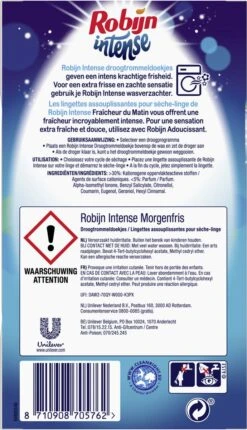 Robijn Droogtrommeldoekjes Intense 20 Stuks 16 Robijn Droogtrommeldoekjes Intense 20 Stuks -Winkel Voor Dagelijkse Benodigdheden 690x1200