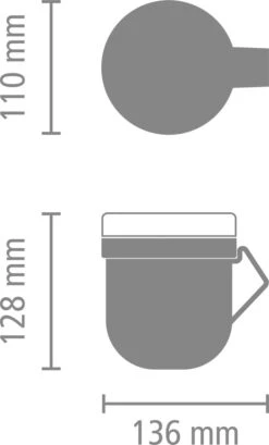 Brabantia Make & Take Soepbeker - 0,6 L - Kunststof - Dark Grey -Winkel Voor Dagelijkse Benodigdheden 725x1200 1