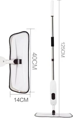 W&Z® Spray Mop - Schoonmaak Dweilsysteem - Vloerwisser Met Spray Functie - Vloertrekker Met Steel - Vloerreiniger - Wit -Winkel Voor Dagelijkse Benodigdheden 742x1200 1