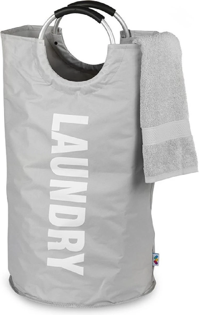 Wonair Wasmand – Wasbox - Wastas - Laundry Wasmand - Opvouwbaar – 81L – Lichtgrijs 3 Wonair Wasmand – Wasbox - Wastas - Laundry Wasmand - Opvouwbaar – 81L – Lichtgrijs
