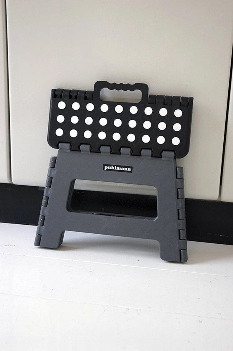 PUHLMANN - Inklapbare Kruk, JAMES, Plastic, Grijs, 22 Cm Hoog, Max 100 Kilo 9 PUHLMANN - Inklapbare Kruk, JAMES, Plastic, Grijs, 22 Cm Hoog, Max 100 Kilo - Afbeelding 7