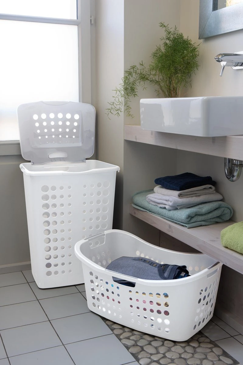 Curver Victor Wasmand Ergo 50L Wit 6 Curver Victor Wasmand Ergo 50L Wit - Afbeelding 4