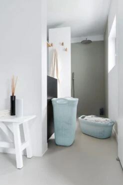 Curver Knit Wasmand Met Deksel 57L + Wasmand 40L - Blauw/Grijs -Winkel Voor Dagelijkse Benodigdheden 801x1200 11