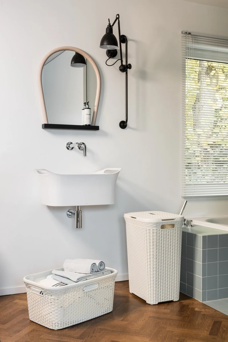 Curver Style Wasmand Met Deksel - 60L - Vintage Wit 5 Curver Style Wasmand Met Deksel - 60L - Vintage Wit - Afbeelding 3