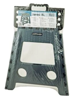 PUHLMANN - Inklapbare Kruk, JAMES, Plastic, Grijs, 40 Cm Hoog, Max 90 Kilo -Winkel Voor Dagelijkse Benodigdheden 850x1200 2