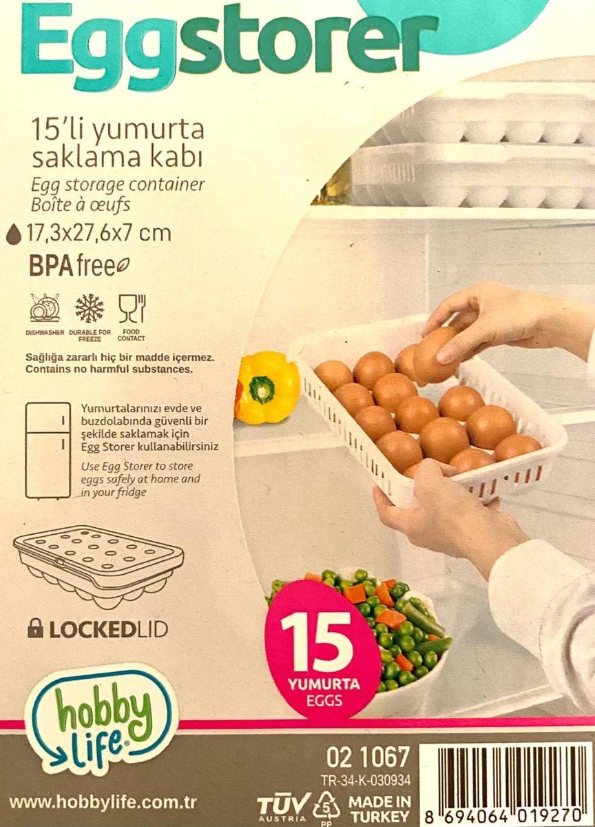 Eierdoos | Koelkast Organizer | Eieropbergbox | Eieren | Opbergsysteem 3 Eierdoos | Koelkast Organizer | Eieropbergbox | Eieren | Opbergsysteem - Afbeelding 2